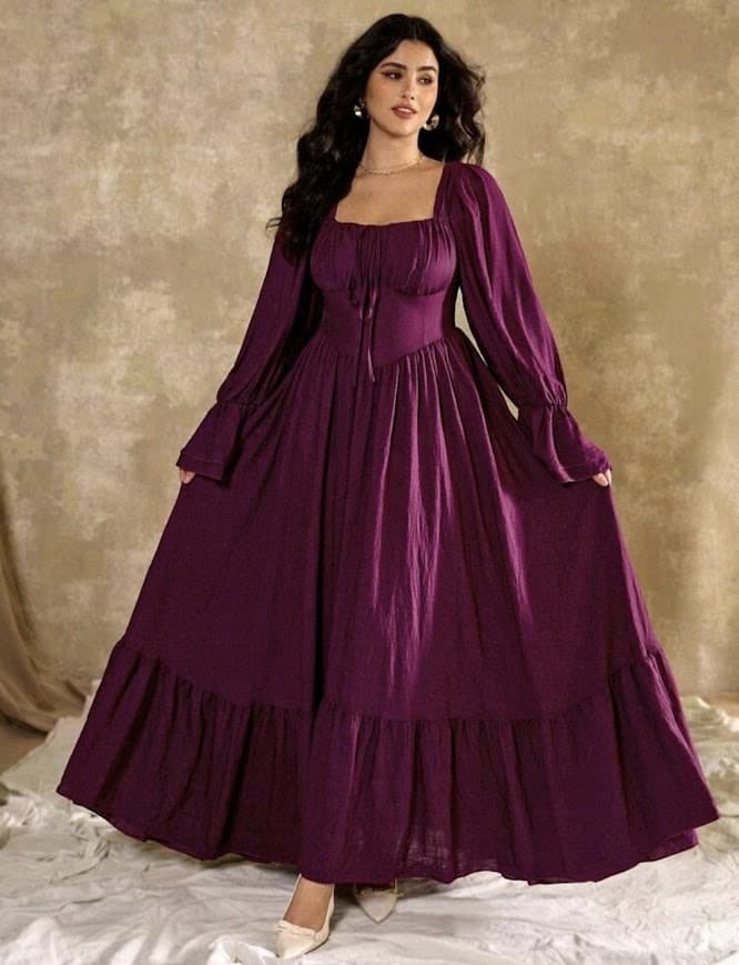 Vintage Purple Maxi Dress