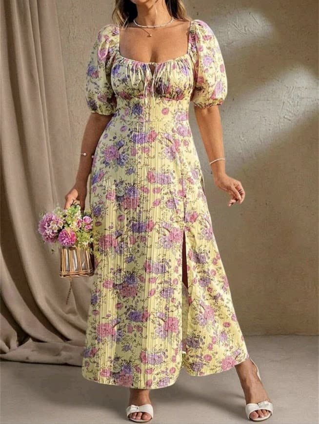 Yellow Floral Maxi