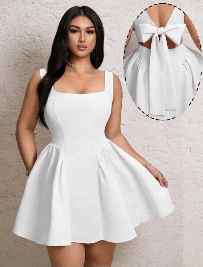 White Bow Dress